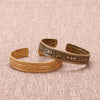 Om Mani Padme Hum Copper Cuff Bracelet