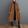 Women's Corduroy Fleece-Lined Coat With Pockets
