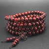 Wooden Bow Knot Mala Bracelet 108 Beads