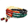 Wooden Bow Knot Mala Bracelet 108 Beads