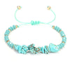 Handmade Stone Chip Knit Bracelet