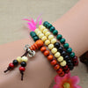 Wooden Bow Knot Mala Bracelet 108 Beads