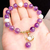 Glass Bead Charm Bracelet with Animal Pendant