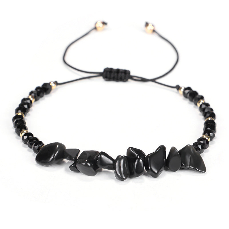 Handmade Stone Chip Knit Bracelet