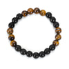 Tiger Eye Stone Bead Necklace Bracelet Set