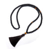 108 Bead Tiger Eye and Stone Mala Necklace or Bracelet Set