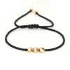 FengShui Lucky Red String Bracelet with Copper Beads