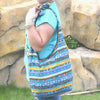 Floral Cotton Shoulder Bag Crossbody Tote