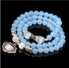 Garnet Fox Charm Bracelet Mala Beads for Women