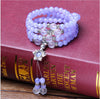 Garnet Fox Charm Bracelet Mala Beads for Women