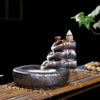 Handcrafted Waterfall Incense Holder Backflow Cone Ceramic Burner