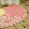 Silk and Bamboo Folding Fan, Hand Painted Floral Design