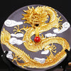 Ceramic Dragon Backflow Incense Burner with Cloud Motif