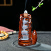 Handcrafted Waterfall Incense Holder Backflow Cone Ceramic Burner