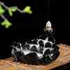 Handcrafted Waterfall Incense Holder Backflow Cone Ceramic Burner