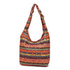 Floral Cotton Shoulder Bag Crossbody Tote