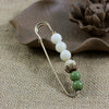 Bodhi Seed Beaded Safety Pin Brooch