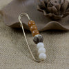 Bodhi Seed Beaded Safety Pin Brooch
