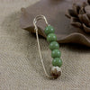 Bodhi Seed Beaded Safety Pin Brooch