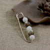 Bodhi Seed Beaded Safety Pin Brooch