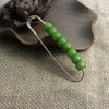 Bodhi Seed Beaded Safety Pin Brooch