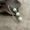 Bodhi Seed Beaded Safety Pin Brooch