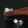 925 Sterling Silver Plum Blossom Open Ring