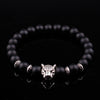 Tiger Eye and Lapis Lazuli Leopard Bracelet
