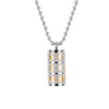 Titanium Steel Prayer Wheel Necklace with Lotus and Mantra