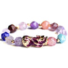 Color Changing Pixiu Bracelet with Amethyst Beads