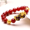 Tibetan Tiger Eye Feng Shui Bracelet with Pixiu Charm