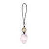 Chalcedony Fox Phone Charm, Handwoven Stone Pendant