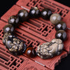 Pixiu Rainbow Obsidian Tiger Eye Wealth Bracelet