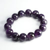 Natural Amethyst Bracelet, Handmade Purple Crystal Beads