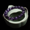 Natural Amethyst Bracelet, Handmade Purple Crystal Beads