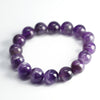 Natural Amethyst Bracelet, Handmade Purple Crystal Beads