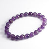 Natural Amethyst Bracelet, Handmade Purple Crystal Beads