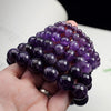 Natural Amethyst Bracelet, Handmade Purple Crystal Beads