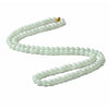 Natural Jade Necklace White Green Beads 6.5mm