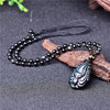 Natural Rainbow Obsidian Nine Tailed Fox Necklace