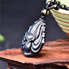 Natural Rainbow Obsidian Nine Tailed Fox Necklace