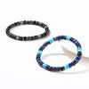 Hematite and Lapis Lazuli Beaded Bracelet for Men