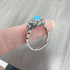 Pixiu Copper Ring with Coin Motif and Stone, Adjustable