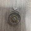 Rotatable Nine Palaces and Eight Trigrams Necklace with Tibetan Mantra