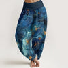 Women's Cotton Harem Pants with 3D Digital Print