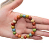 Ceramic Bead Bracelet, Handmade Stretch Elastic Band