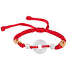 Jade Peace Ring Red String Bracelet