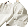 Men's Linen Blend Short Sleeve Pullover Shirt