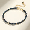 Indicolite Tourmaline Beads Wisdom Bracelet