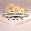 Natural Stone Bead Bracelet with Flat Knot Cord